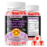 Gommes VEETAGYO magnésium citrate double couche pour absorption optimisée.