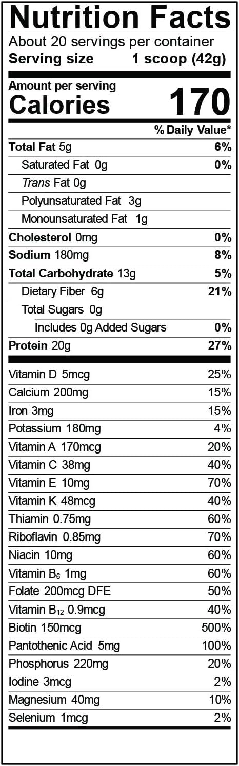 Étiquette Vega One indiquant sans lactose et sans gluten.