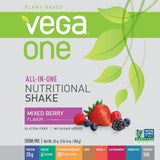Ingrédients végétaux et fruits frais, Vega One riche en nutriments.