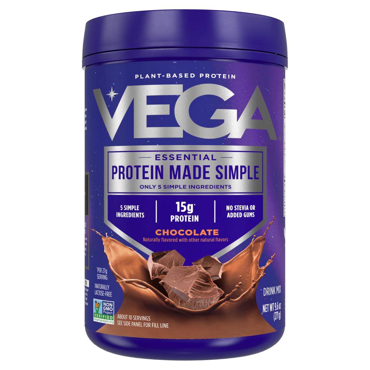Vega Protein Made Simple, emballage pouvant varier, goût constant et nutritif.