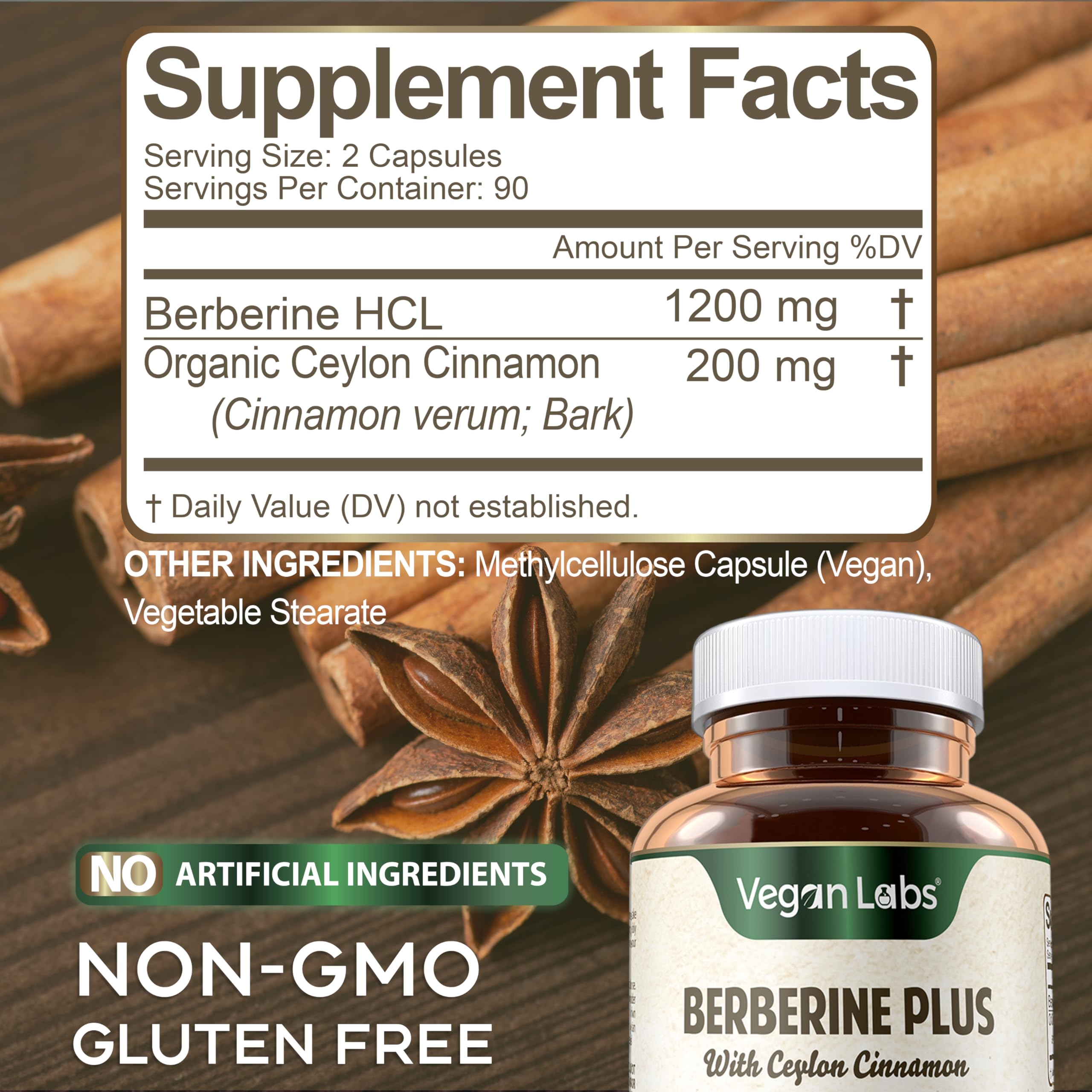 Vegan Labs Berberine – emballage boîte pratique et recyclable.