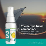 Vegan Life Nutrition D3 spray ajouté facilement à vos boissons et aliments.