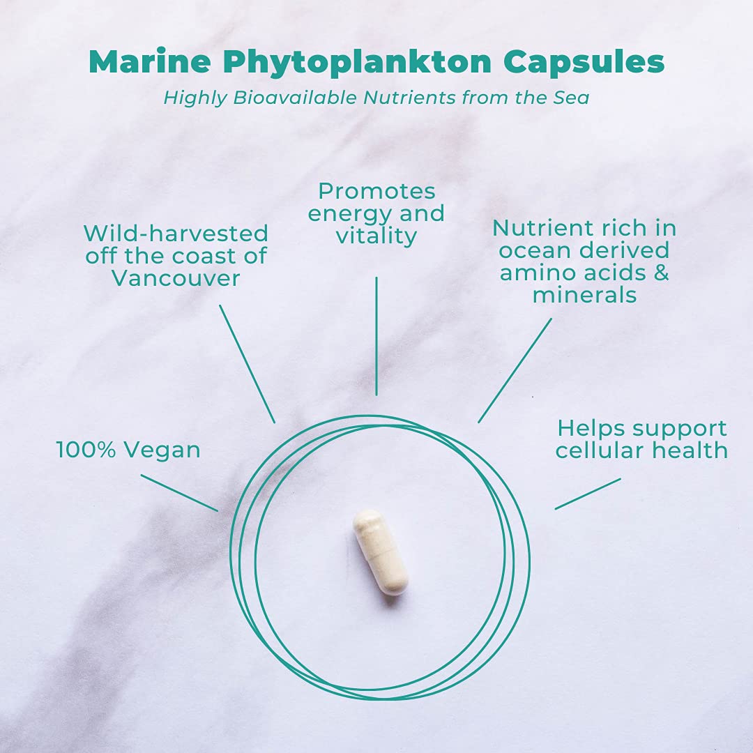 Vegan Life Nutrition Phytoplancton Marin — emballage clair, pratique pour le quotidien.