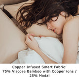 Vegan Silk tissu viscose bambou modal, respirant et agréable pour peau sensible.