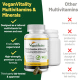 Vegan Vitality – comprimés-b12-d3-k2: hautes doses pour l’apport quotidien.
