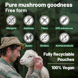 Vegan Vitality Multi Champignons – formulation vegan, sans gluten et sans OGM.
