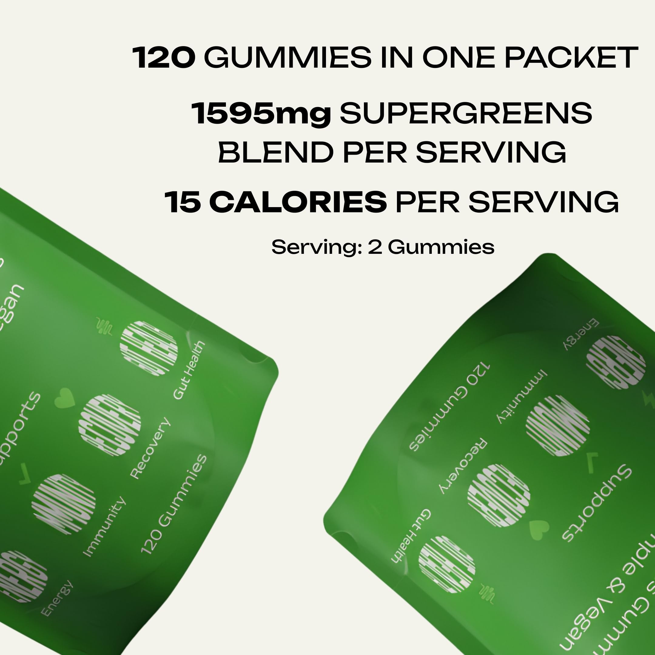 Etiquette verte VeganGreens, logo clair et branding végan.