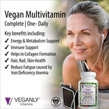 Veganly Vitamins B12 et D3 haute puissance pour énergie et immunité potentiels.