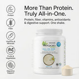 Vegansmart Naturade Shake Vanille, ingrédients colorés visibles pour une nutrition variée.