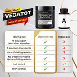Boîte carton VEGATOT Fisetin mettant en valeur la formule 7-en-1