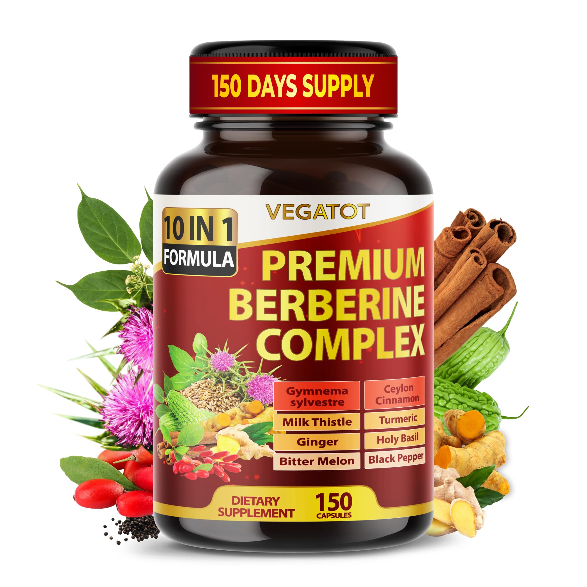 VEGATOT GlucoSavior en capsules dans une bouteille, soutien immunitaire potentiel