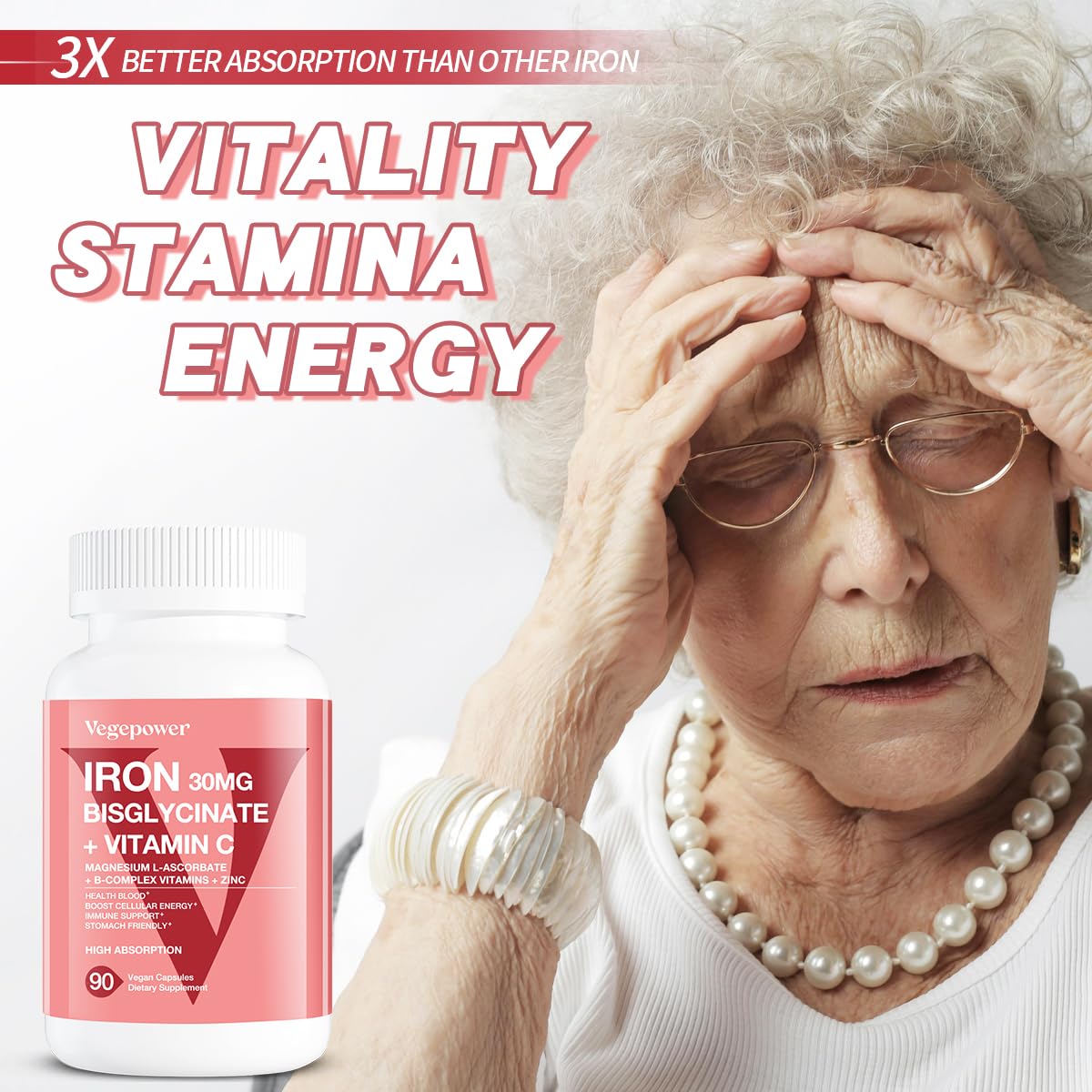 VEGEPOWER capsules faciles à avaler — sans goût métallique après ingestion