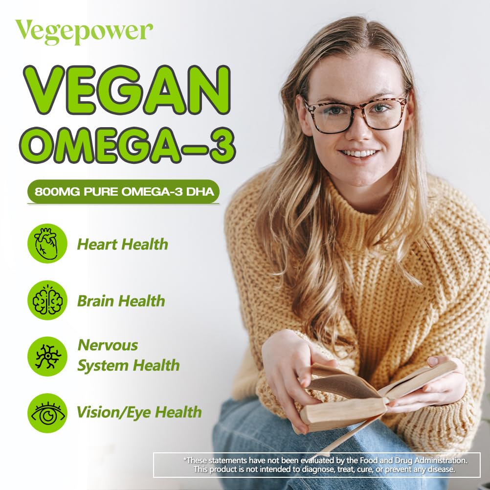 VEGEPPOWER DHA algue – emballage arrière avec informations GMP