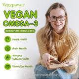 VEGEPPOWER DHA algue – emballage arrière avec informations GMP