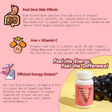 VEGEPOWER Fer Bisglycinate gelules 60 capsules, sans gluten.