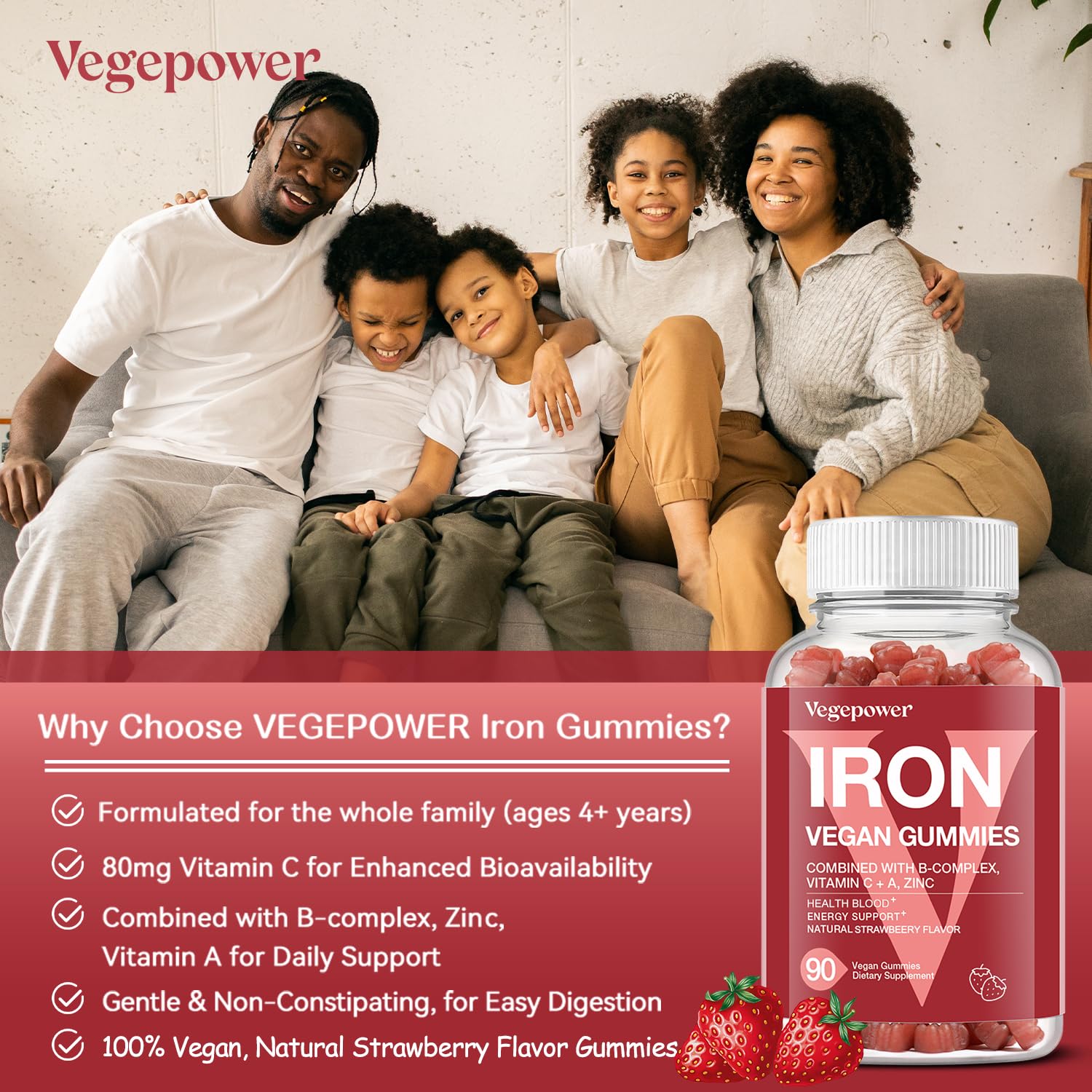 Famille utilisant les gommes VEGEPOWER pour le quotidien.