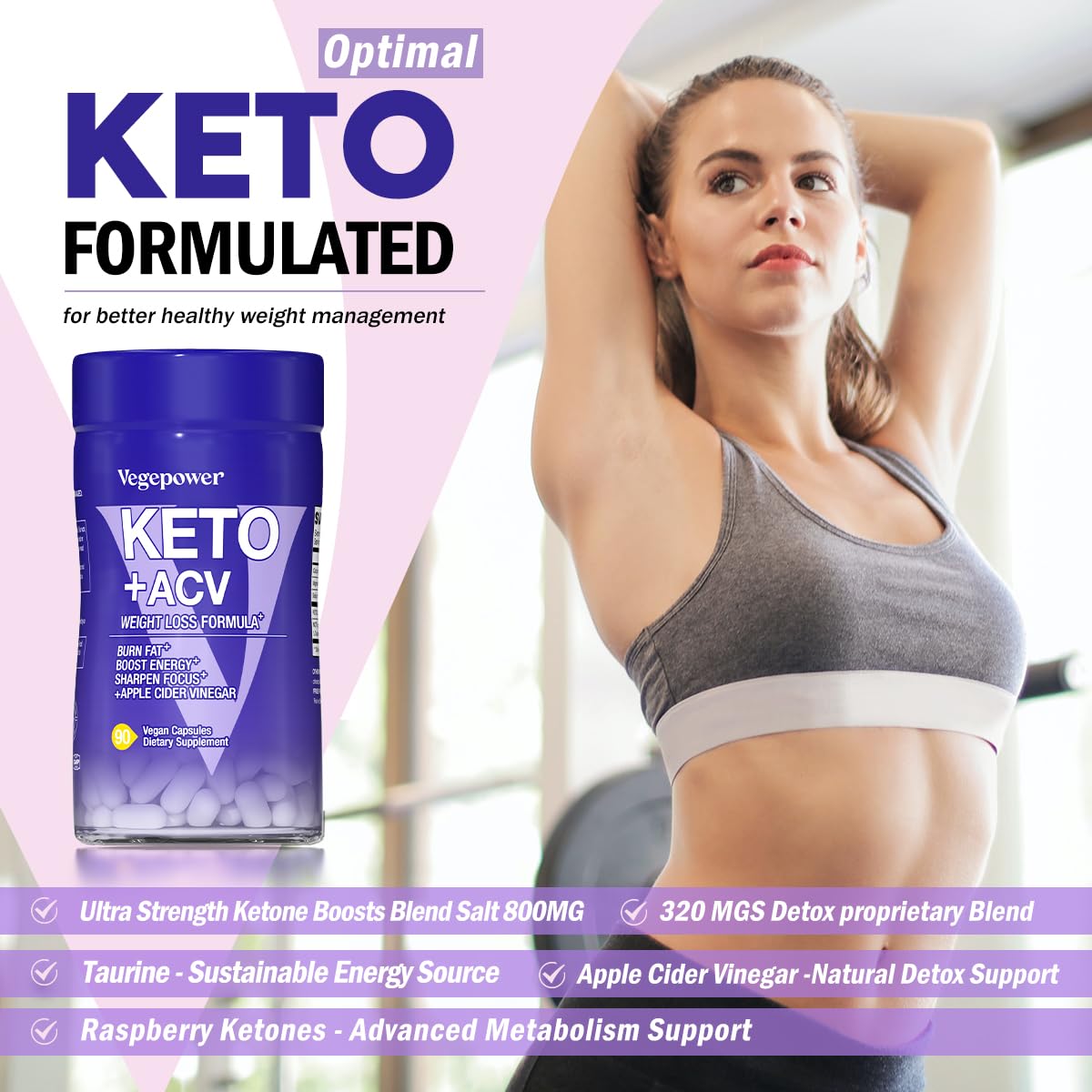 VEGEPOWER Keto Pills – Énergie soutenue pour les journées actives et les entraînements.