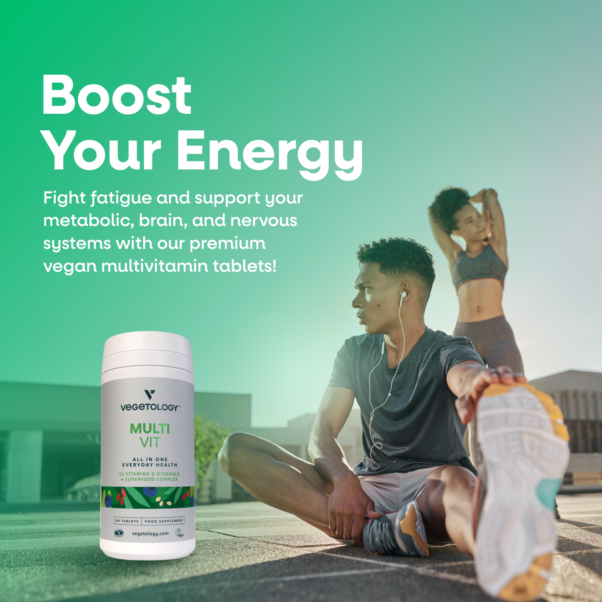 VEGETOLOGY MultiVit – emballage biodégradable respectueux de l'environnement.