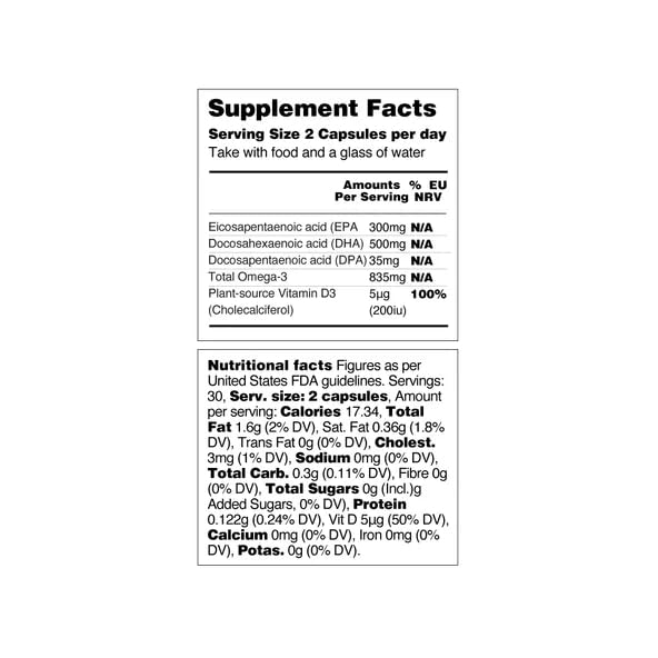 VEGETOLOGY Oméga-3 emballage biodégradable — choix écoresponsable.