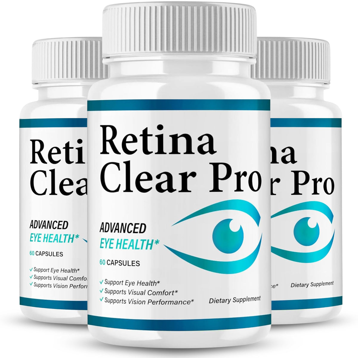 VegHerbs Retina Clear Pro – bouteille 60 capsules, soutien potentiel à la vision au quotidien.