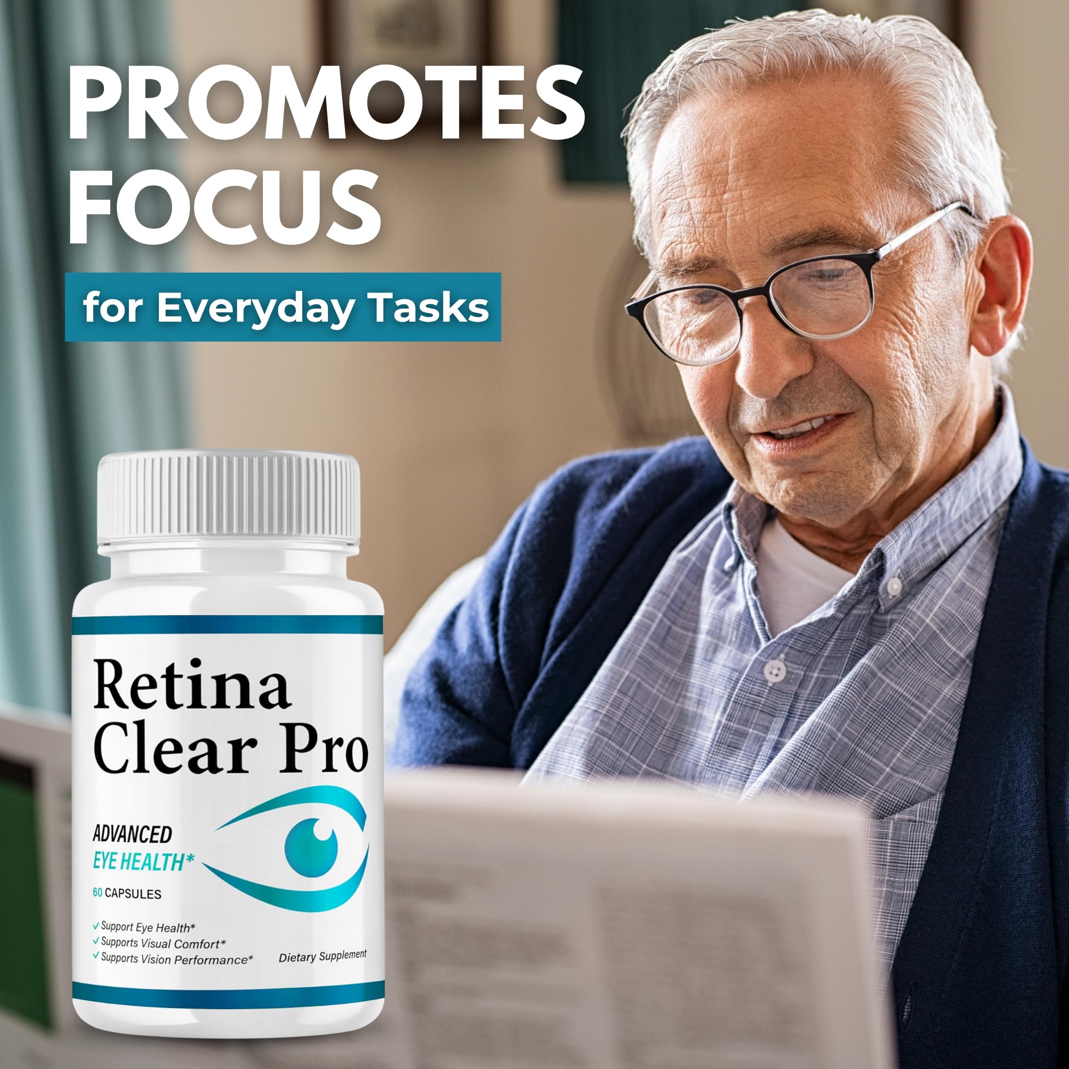 VegHerbs Retina Clear Pro – pack de 3 bouteilles, pratique pour une routine visuelle équilibrée.