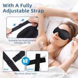 VEKDA Masque yeux design ailes nez: occultation lumineuse fiable et efficace.