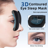 VEKDA Masque yeux sangle reglable: ajustement parfait pour tout tour de tête.