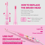 Brosse Vekkia avec thème animaux pour enfants, rend le brossage ludique et motivant.