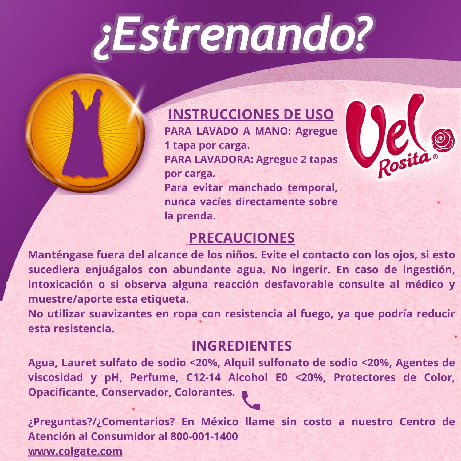Vel Rosita Delicada – doseur intégré pour dosage précis et simple.