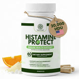 Velluré Histamine Protect, boîte pilules pour soutien digestif après repas.