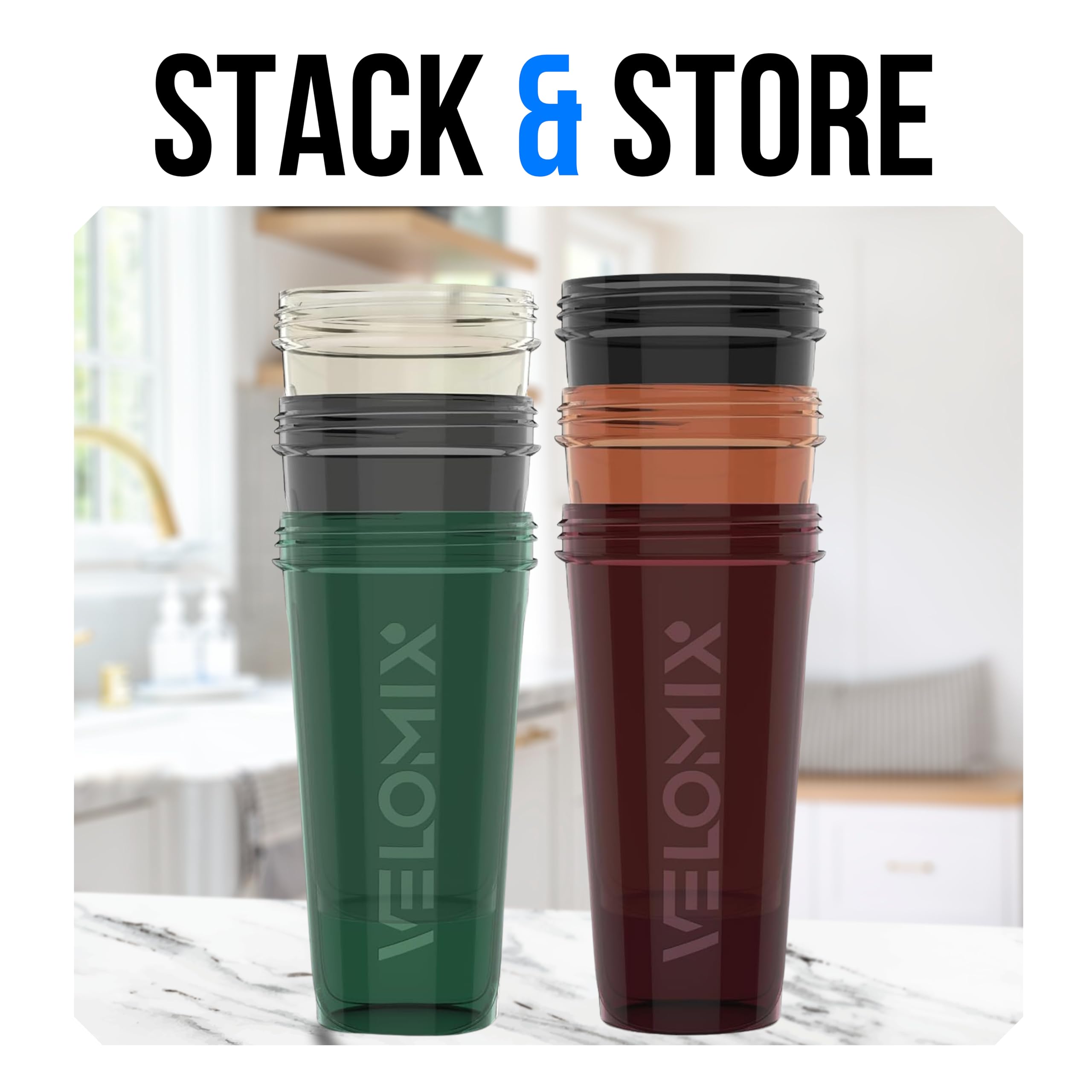 VELOMIX bouteille protéine 28oz avec agitateur, pratique pour shakes rapides.