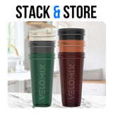 VELOMIX bouteille protéine 28oz avec agitateur, pratique pour shakes rapides.