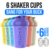 VELOMIX shaker 20 oz facile a nettoyer apres l entraînement
