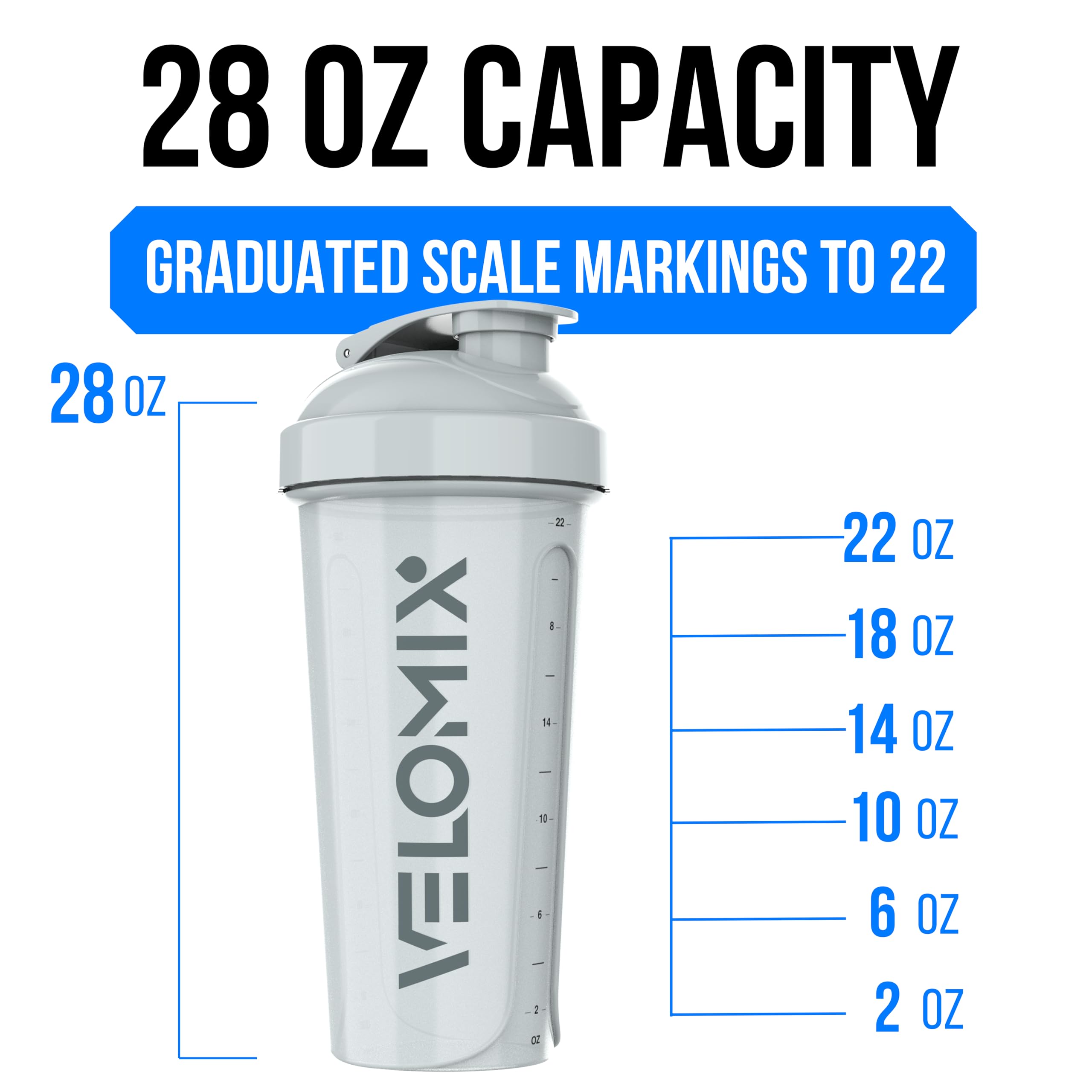 Bouteille VELOMIX durable et robuste adaptée à l'utilisation quotidienne.