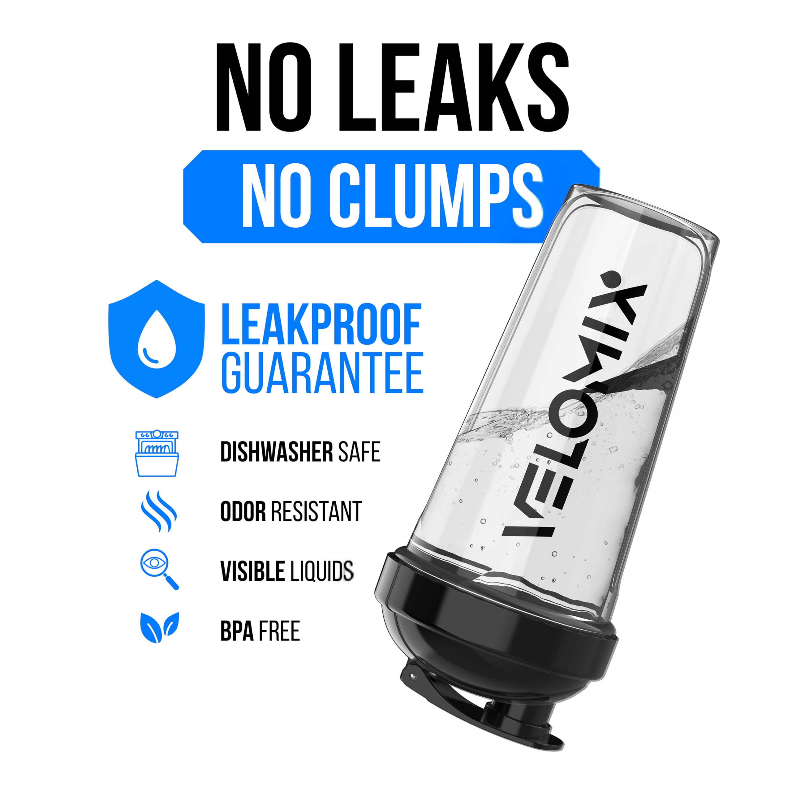 VELOMIX Shaker nettoyage lave-vaisselle rend le nettoyage rapide.