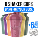 VELOMIX bouteille shaker 20 onces étanche, idéale pour les entraînements.