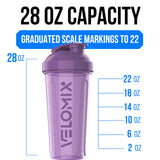 VELOMIX Deux bouteilles shaker protéine 28oz en ensemble pratique.