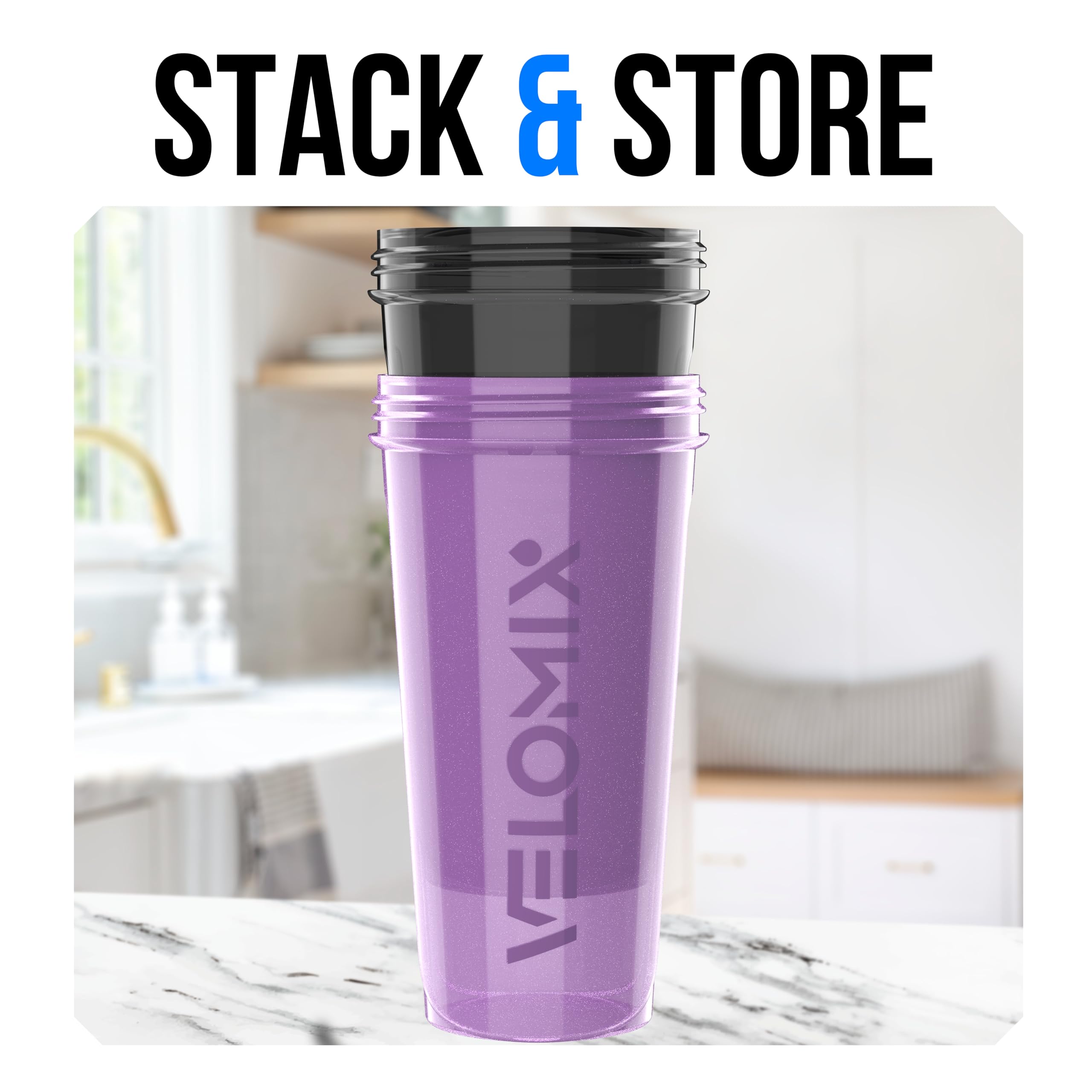 VELOMIX Lot double bouteilles shaker 28oz, idéal pour sport et bureau.