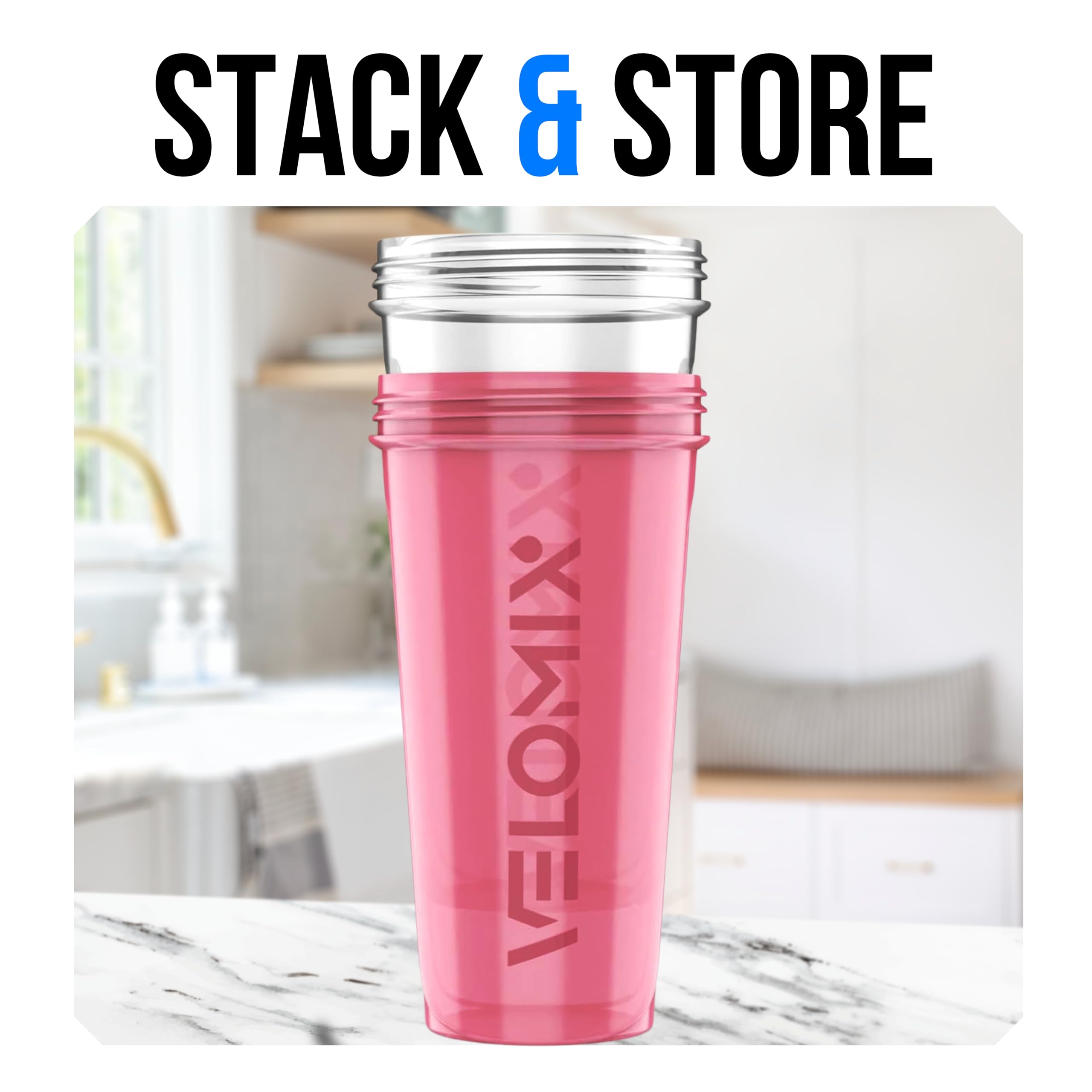 Gourde VELOMIX protéine 28oz bec étroit pour versement précis