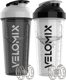Velomix: pack deux bouteilles shaker 28 oz idéal pour le gym et le bureau.