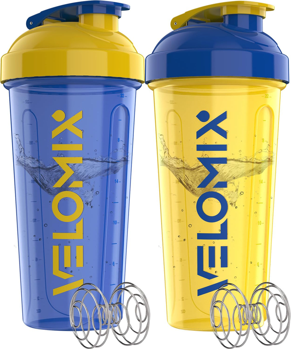 VELOMIX: pack deux bouteilles shaker 28oz, pratique et sans fuite.