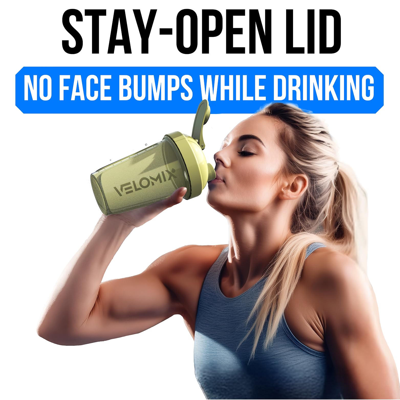 VELOMIX shaker léger et robuste pour boissons protéinées