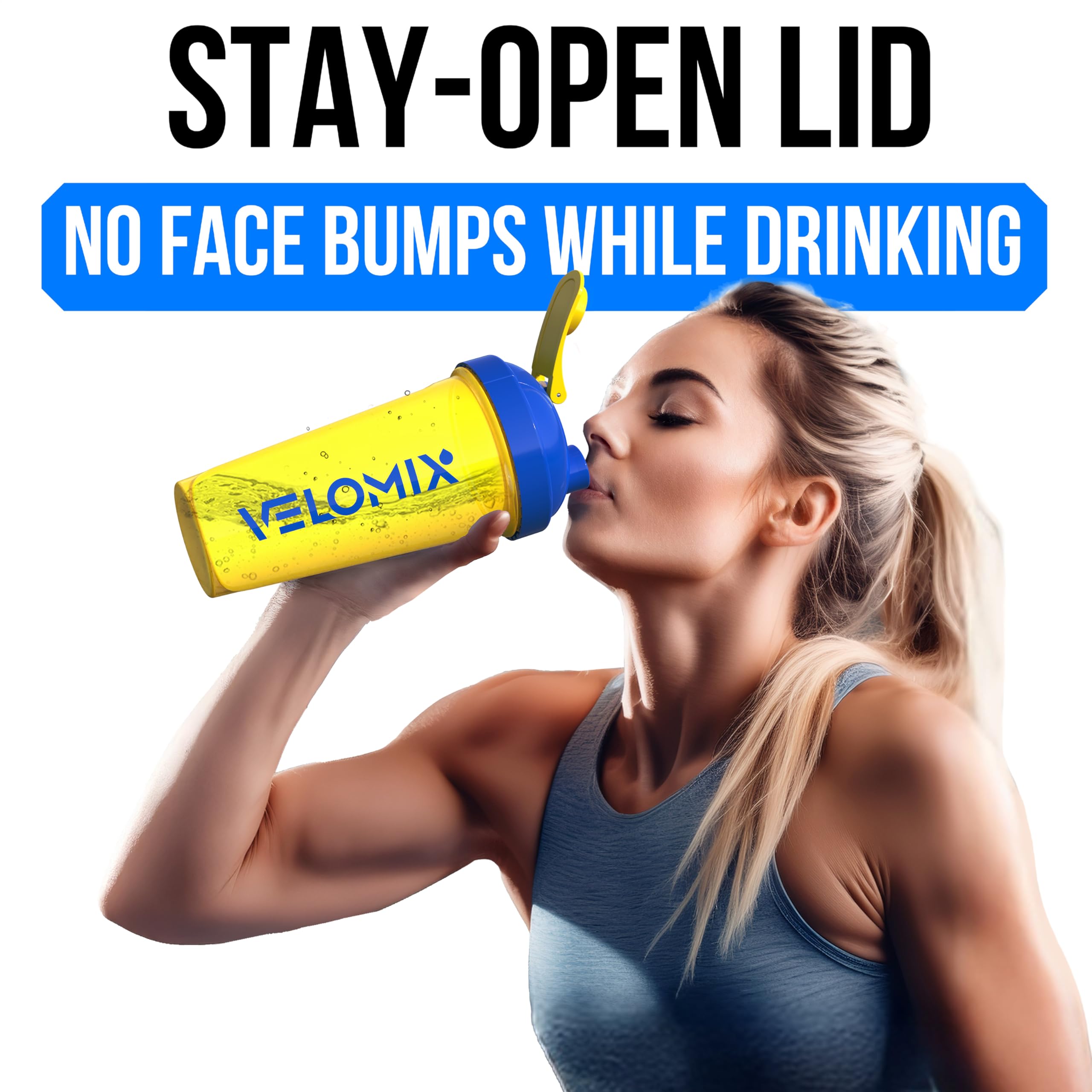VELOMIX: parfait au gym et au bureau pour vos shakes protéinés.