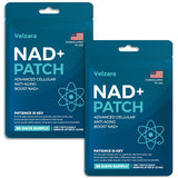 Velzara patchs NAD+ – boîte prête à emporter pour une routine quotidienne.