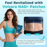 Velzara patchs NAD+ – guide d'utilisation clair pour une pose rapide.