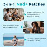 Velzara patchs NAD+ – pack de 60 patchs, pratique pour le mois.