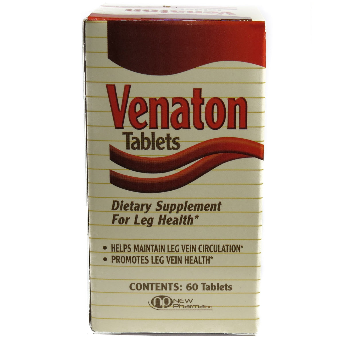 Venaton: flacon et tablettes, pratique pour la santé des jambes.