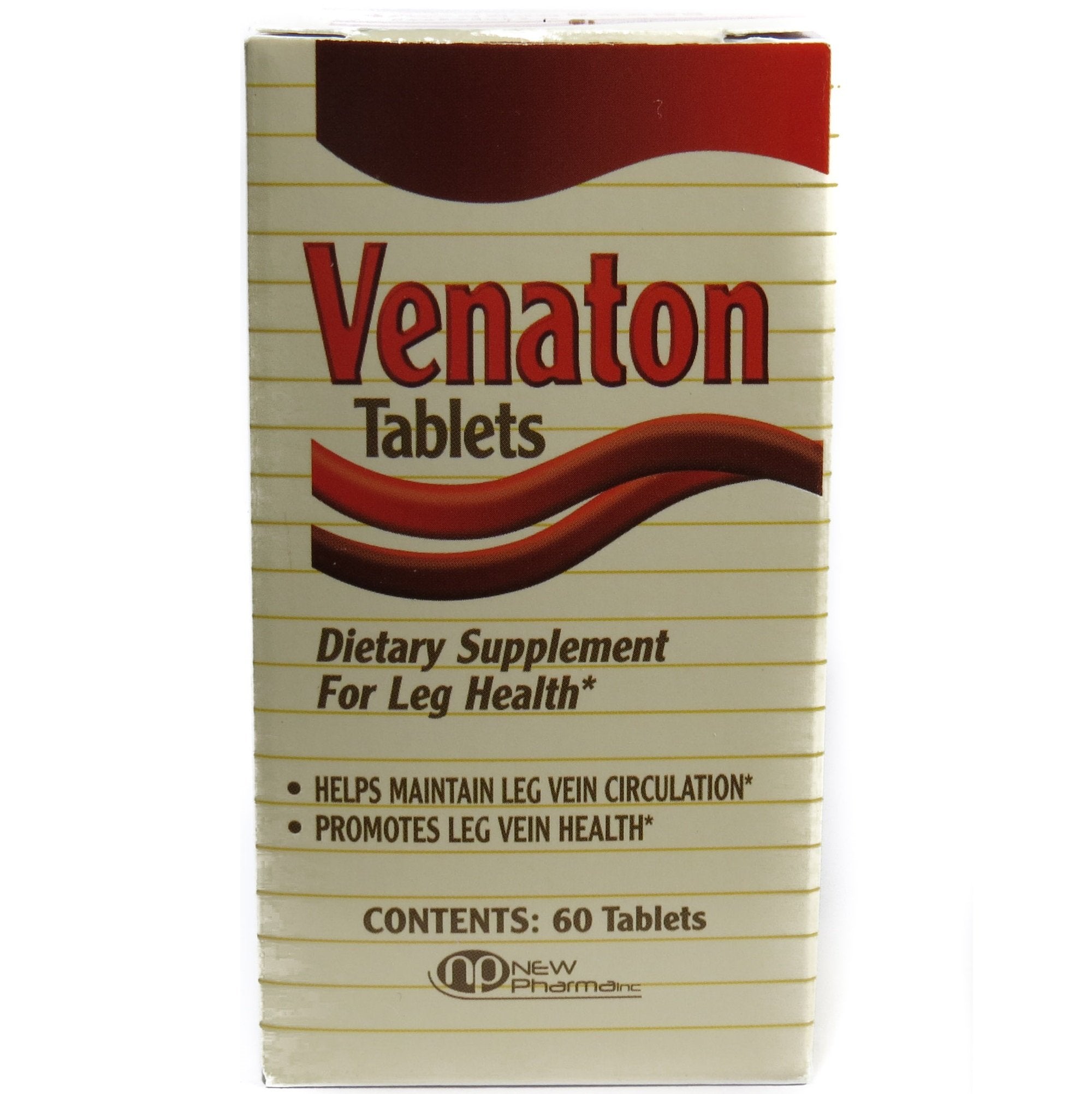 Venaton: flacon et tablettes, soutien potentiel pour la circulation des jambes.
