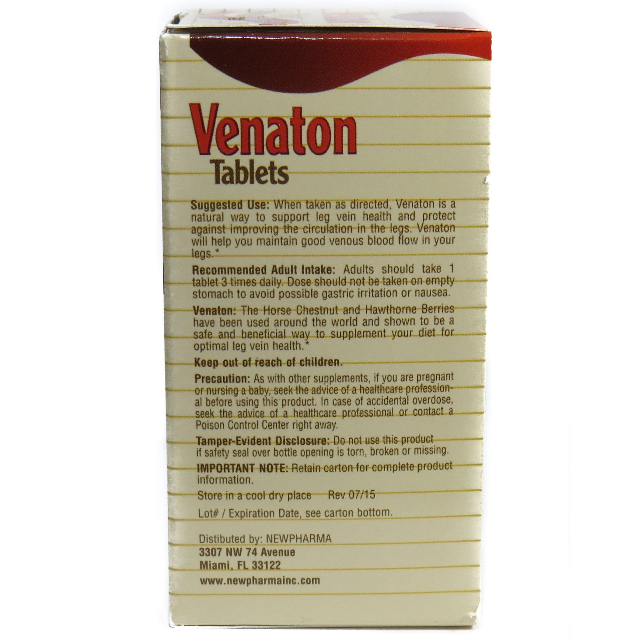 Venaton: tablettes prêtes à l'emploi, dosage simple.
