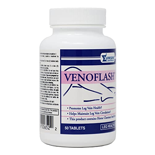 Logo VenoFlash Forte sur l'emballage, symbole de qualité et soin.